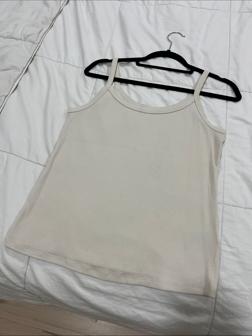 Women's Ribbed Tank Top - Cream